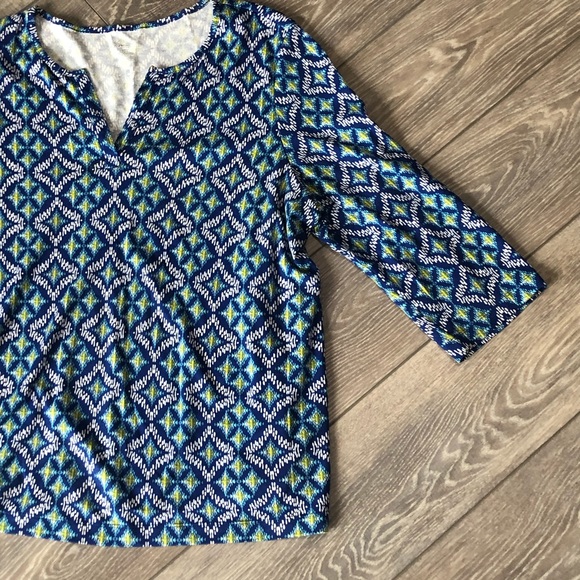 Blue Patterned Top - Picture 2 of 4